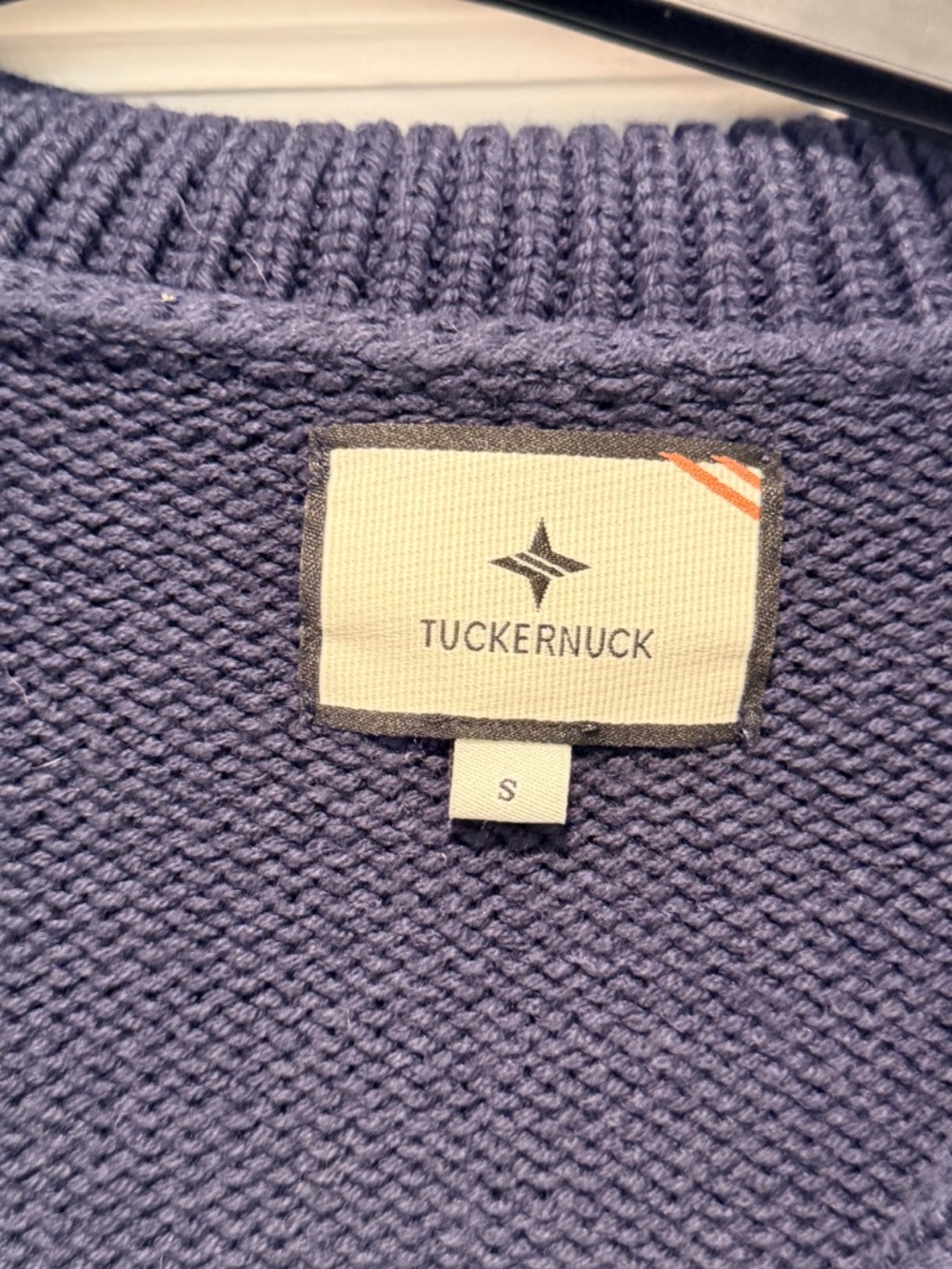 Tuckernuck Navy Cotton Shawl Collar Cardigan - Size S - Picture 6 of 7